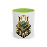 God Power Coffee Mug – Faith & Prosperity Accent Mug (11/15oz)