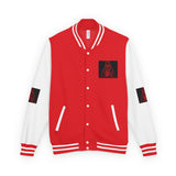 Letterman Jacket — Gothic Nun "I Feel No Pain" Red & White Varsity Jacket