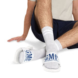 Men's Slide Sandals — 'GMP' God Money Power Logo Removable-Strap Pool Slides