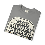 God Money Power Graphic T-Shirt