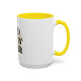 God Money Power Accent Coffee Mug — Inspirational Faith & Prosperity Ceramic Mug (11/15oz)