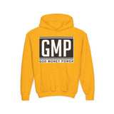 GMP Youth Hoodie — 'God Money Power' Bold Logo Pullover