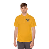 Eagle Logo Polo Shirt — "God Money Power (GMP)" Chest & Back Athletic Polo