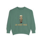 God • Money • Power Sweatshirt — GMP Gold Block Graphic Crewneck
