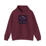 Angel Of Death Hoodie — Purple Gothic Angel Graphic Sweatshirt