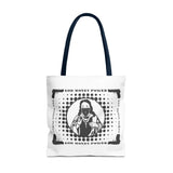 Tote Bag — "God Money Power" Retro Saint Graphic Tote