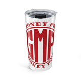 20oz Tumbler — Red 'Money Power' GMP Logo Insulated Travel Cup