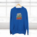 God Money Power Hoodie — Retro Bold Graphic Pullover