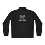 Quarter-Zip Pullover — "GMP GOD" Inspirational Zip-Up Sweatshirt