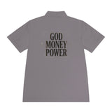 God Money Power Polo — Men's Graphic Sport Polo