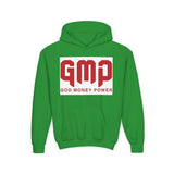 Youth Hoodie - GMP (God Money Power) Bold Red Graphic