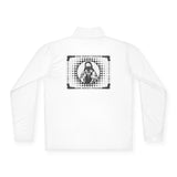 Quarter-Zip Pullover — Retro Jesus Graphic "Love One Another"