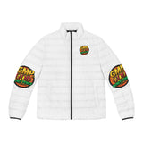 Puffer Jacket — "GMP God Money Power" Graphic Winter Coat