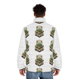 God Power Puffer Jacket — Men’s Printed Quilted Winter Coat