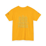GMP "God Money Power" Tee - Gold Logo Graphic T-Shirt