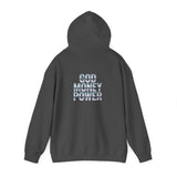 Hoodie — "God Money Power" Chrome Text Pullover
