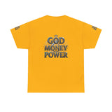 God Money Power Graphic Tee — Faith & Hustle Christian T-Shirt