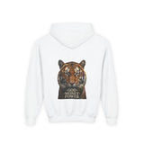 Tiger 'God Money Power' Youth Hoodie — Bold Graphic Pullover for Kids