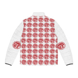 GMP Red Logo All-Over Print Puffer Jacket