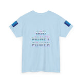 God Money Power Graphic Tee — Blue Urban Streetwear T-Shirt