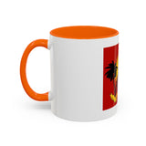 God Money Power Coffee Mug — Bold Red Retro Palm Design (11/15oz)