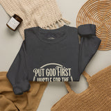 Crewneck Sweatshirt — Put Out Fires, Invest In Money Gold Logo