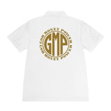 GMP 'God Money Power' Men’s Polo — Gold Logo Athletic Golf Shirt