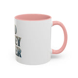 God Money Power Accent Coffee Mug - Inspirational Faith & Prosperity Ceramic Mug (11/15oz)
