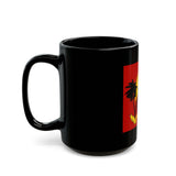 Black Mug — "God Money Power" Retro Palm Tree Design (11oz, 15oz)