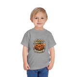 Toddler Tee — "God Money Power" Jack-o'-Lantern Halloween Shirt