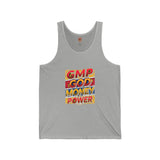 GMP God Money Power Graphic Tank Top — Bold Retro Typography Summer Tank