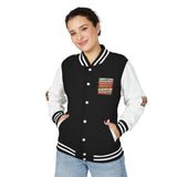 Letterman Jacket — "Put GOD First, Hustle For The MONEY, Put Yourself In POWER" Inspirational Varsity Coat