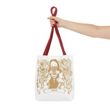 Gold Saint Mary Illustration Tote Bag — Bad Money Power Graphic Tote