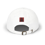 Dad Cap — Red Glitter Sacred Heart Embroidered Baseball Hat