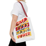 Tote Bag — GMP: God Money Power Bold Graphic Tote