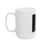 Ceramic Mug — 'God Money Power' Red Madonna Graphic Coffee Mug (11oz & 15oz)