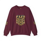 God Money Power Crewneck Sweatshirt — Patriotic American Flag Graphic