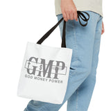 GMP "God Money Power" Printed Tote Bag — Faith & Finance Canvas Tote