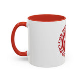 GMP 'God Money Power' Accent Coffee Mug — Red Logo 11/15oz