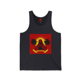 God Money Power Tank — Retro Jesus Palm Tree Graphic Sleeveless Top