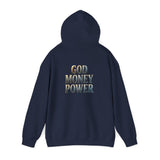 God Money Power Hoodie — Graphic Religious Inspirational Pullover