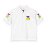 Youth Polo Shirt — Colorful "Camp Gov Summer Power" Logo Tee