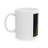 God Money Power Ceramic Mug – Gold Priest Illustration (11oz, 15oz)