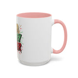 God Money Power Accent Coffee Mug — Bold Motivational Religious Coffee Cup (11/15oz)