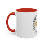 Coffee Mug — 'God Money Power' Laurel Accent Ceramic Mug (11/15oz)