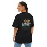 God Money Power Tee — Graphic Oversized Boxy Shirt