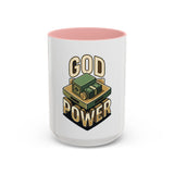 God Power Coffee Mug – Faith & Prosperity Accent Mug (11/15oz)