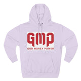 GMP 'God Money Power' Hoodie – Bold Red Logo Fleece Pullover