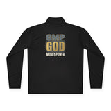 Quarter-Zip Pullover — GMP GOD Money Power Graphic Pullover