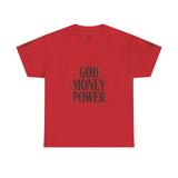God Money Power T-Shirt — Bold Faith & Hustle Graphic Tee